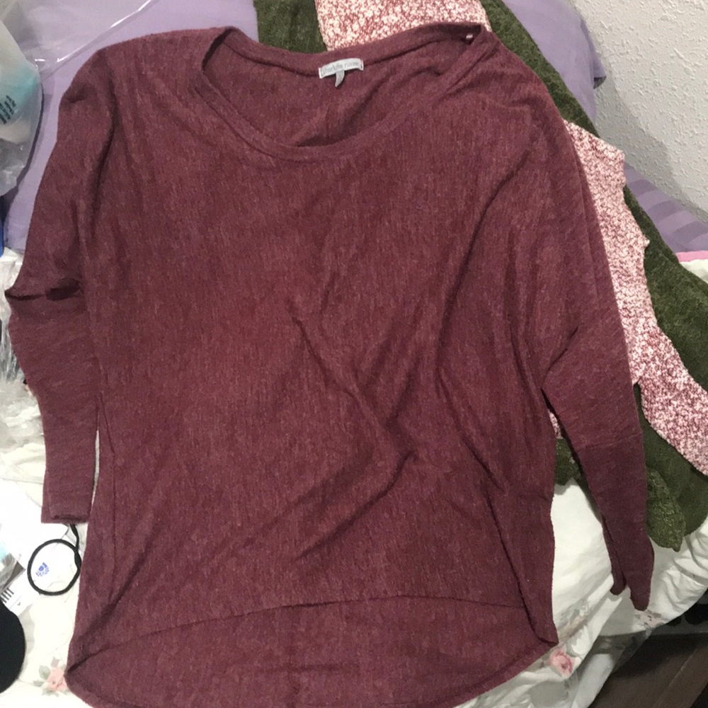 Charlotte Russe maroon Longsleeve sweater/shirt